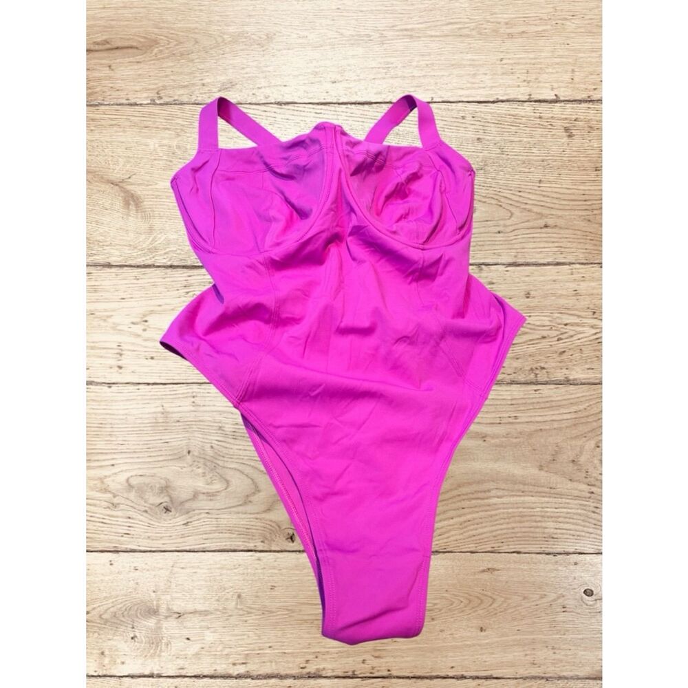 NWT TA3 Women 2X Reg/Long H/I High Cut Orchid Lifty One Piece Lace Cup Lace Up
